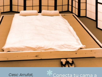 “Detalle de un cable de conexión a tierra instalado en la cama.”
